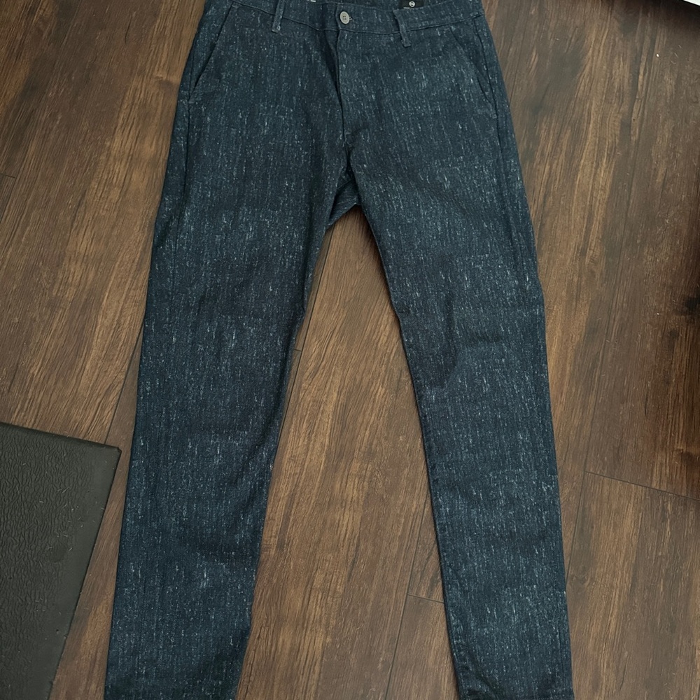 Ag Adriano Goldschmied Blue pattern chino